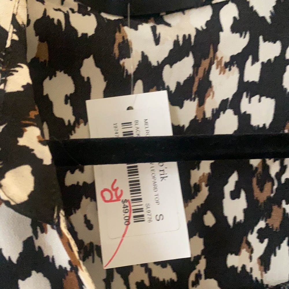 Fab’rik NWT Hi Low Leopard Top - Picture 4 of 4